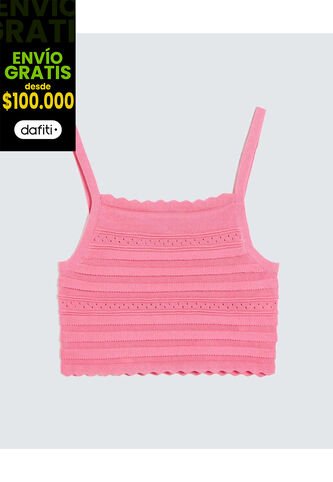 Camiseta Para Mujer Manga Sisa Moda Color Rosa Marca Seven Seven #28096274 Seven Seven