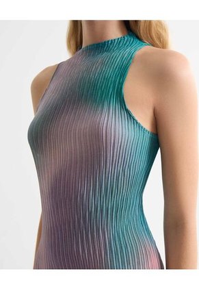 Vestido Para Mujer M/Sisa Medio Color Azul Marca Seven Seven #28171401