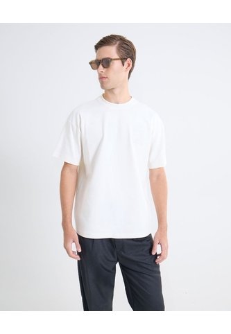 Camiseta De Caída Fluida  Para Hombre Blanco Seven Seven Seven Seven
