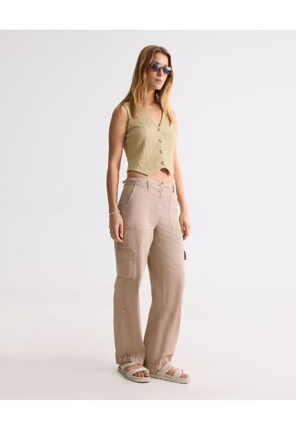 Pantalón Para Mujer Moda Color Beige Marca Seven Seven #28071888