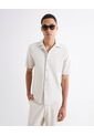 Camiseta Relaxed Con Botonadura  Para Hombre Gris Seven Seven de Seven Seven