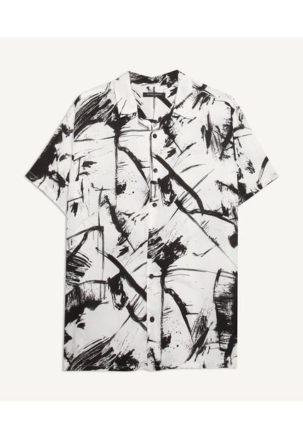 Camisa Para Hombre Manga Corta  Color Negro Marca Seven Seven #45011830