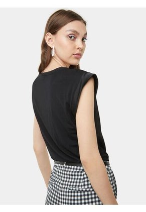 Blusa Para Mujer Manga Corta Color Negro Marca Seven Seven #28123301