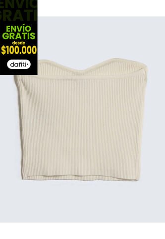 Crop Top Para Mujer Manga Sisa Color Crudo Marca Seven Seven #28096166 Seven Seven