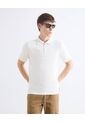 Polo Tejido Con Zipper  Para Hombre Hueso Seven Seven de Seven Seven