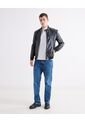 Polo Regular Basica  Para Hombre Negro Seven Seven de Seven Seven
