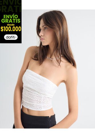 Blusa Para Mujer Manga Sisa Color Crudo Marca Seven Seven #28124023 Seven Seven