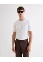 Camiseta De Punto Con Cuello Mao  Para Hombre Crudo Seven Seven de Seven Seven