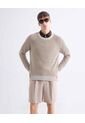 Saco Tejido Acanalado  Para Hombre Beige Seven Seven de Seven Seven