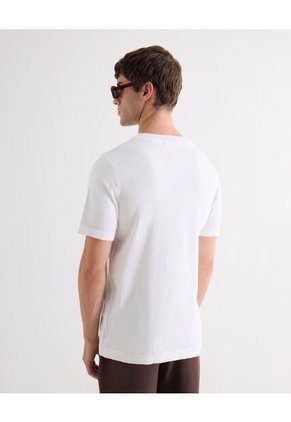 Camiseta De Punto Con Cuello Mao  Para Hombre Crudo Seven Seven