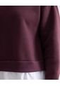 Buzo Cuello Camisa Integrado  Para Mujer Vino Seven Seven de Seven Seven