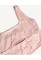 Camiseta  Tipo Crop Manga Sisa Con Cut Out  Para Mujer Rosa Seven Seven de Seven Seven