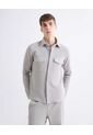 Sobrecamisa Con Bolsillos Frontales  Para Hombre Gris Seven Seven de Seven Seven