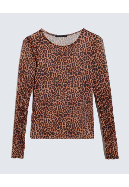 Camiseta Para Mujer Manga Larga Color Naranja Marca Seven Seven #28095981