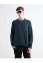 Saco Tejido Acanalado  Para Hombre Verde Seven Seven de Seven Seven