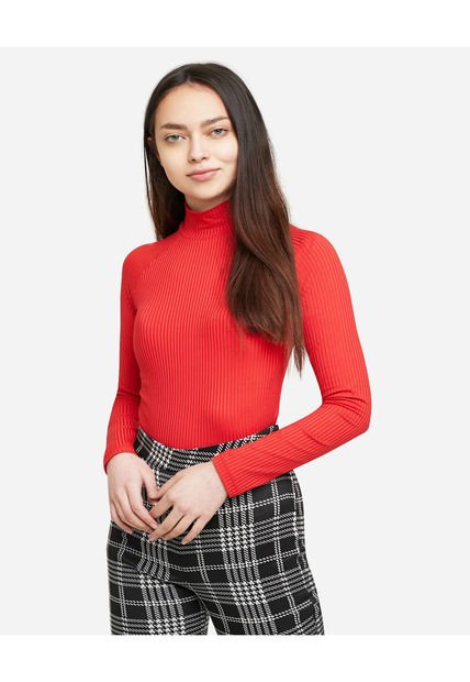 Camiseta Para Mujer Manga Larga Color Rojo Marca Seven Seven #28094119