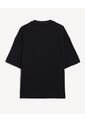 Camiseta Oversize Texturizada  Para Hombre Negro Seven Seven de Seven Seven