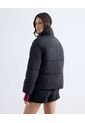 Chaqueta Acolchada Cuello Alto  Para Mujer Negro Seven Seven de Seven Seven