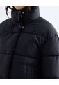 Chaqueta Acolchada Cuello Alto  Para Mujer Negro Seven Seven de Seven Seven
