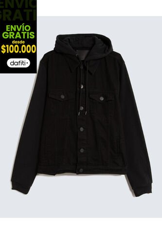 Chaqueta Para Hombre Trucker Color Negro Marca Seven Seven #45080455 Seven Seven