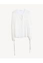 Blusa Fluida Ajustable  Para Mujer Blanco Seven Seven de Seven Seven