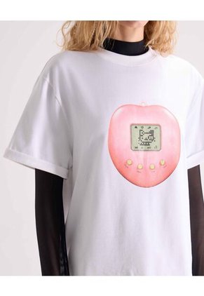 Camiseta Oversize Estampada  Para Mujer Blanco Seven Seven