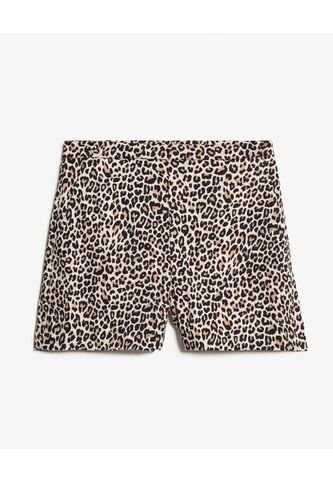 Short Tiro Alto  Para Mujer Camel Seven Seven Seven Seven