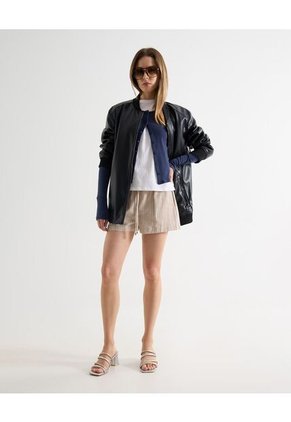 Short Para Mujer Multiusos Plano Color Beige Marca Seven Seven #28191094