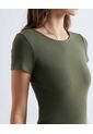 Vestido Midi Ajustado  Para Mujer Verde Seven Seven de Seven Seven