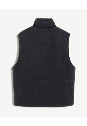 Chaleco Acolchado Con Zipper  Para Hombre Negro Seven Seven