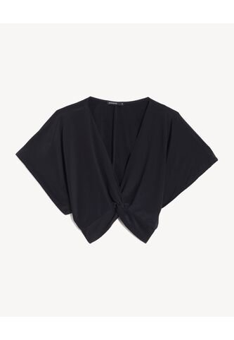 Blusa Para Mujer Manga Corta Color Negro Marca Seven Seven #28124108 Seven Seven