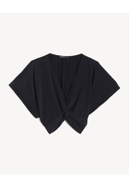 Blusa Para Mujer Manga Corta Color Negro Marca Seven Seven #28124108