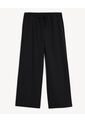 Pantalón Amplio Encauchado  Para Mujer Negro Seven Seven de Seven Seven