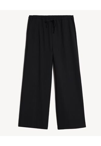 Pantalón Amplio Encauchado  Para Mujer Negro Seven Seven Seven Seven