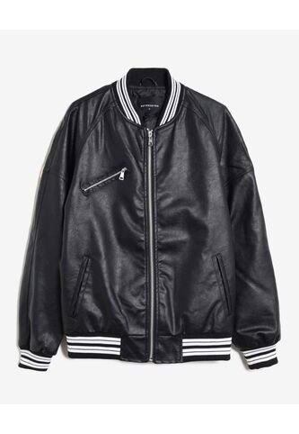 Chaqueta  Para Hombre Bomber Color Negro Marca Seven Seven #45080497 Seven Seven