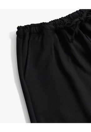 Pantalón Amplio Encauchado  Para Mujer Negro Seven Seven