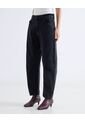 Jean Barrel Tono Negro  Para Mujer Negro Seven Seven de Seven Seven