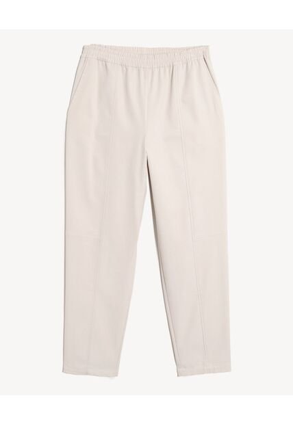 Pantalón Barrel Fluido  Para Mujer Marfil Seven Seven