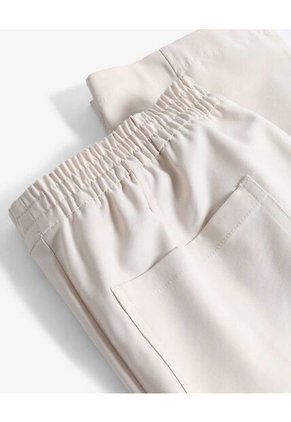 Pantalón Barrel Fluido  Para Mujer Marfil Seven Seven