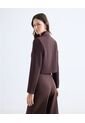 Blazer Crop  Para Mujer Café Seven Seven de Seven Seven