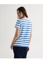 Camiseta Para Mujer Manga Corta Cuello Redondo Color Azul  Marca Seven Seven #28096210 de Seven Seven