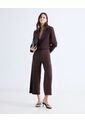 Blazer Crop  Para Mujer Café Seven Seven de Seven Seven