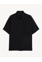 Camisa  Para Hombre Manga Corta Con Bolsillo Cuello C Color Negro Marca Seven Seven #45012242 de Seven Seven