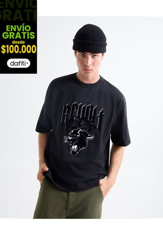 Camiseta Para Hombre Manga Corta Cuello Redondo Color Negro Marca Seven Seven #45092684 Seven Seven