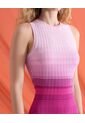 Vestido Largo En Tricot  Para Mujer Rosa Seven Seven de Seven Seven
