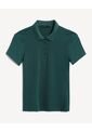 Polo Slim Acanalada  Para Mujer Verde Seven Seven de Seven Seven