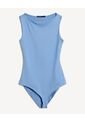 Body Cuello Bandeja Licrado  Para Mujer Azul Seven Seven de Seven Seven