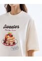 Camiseta Estampada Sweet Pancakes  Para Mujer Blanco Seven Seven de Seven Seven