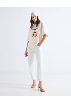 Camiseta Estampada Sweet Pancakes  Para Mujer Blanco Seven Seven