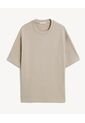 Camiseta En Rib Regular  Para Hombre Gris Seven Seven de Seven Seven